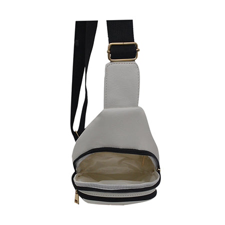 White NGIL Faux Leather Sling Shoulder Bag