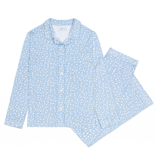 women's alpine fiore collared pima pajamas set