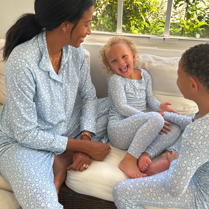 women's alpine fiore collared pima pajamas set