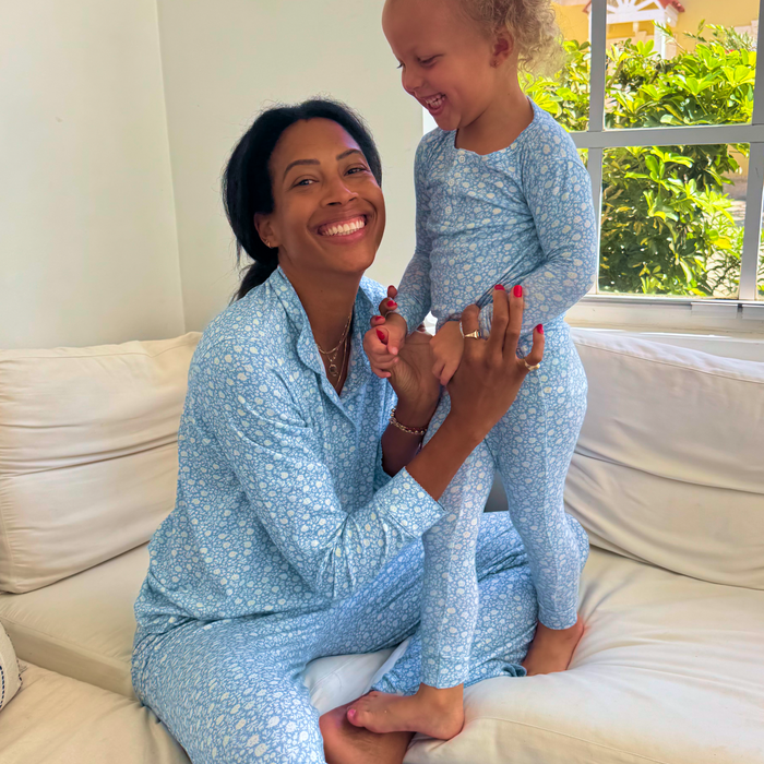 women's alpine fiore collared pima pajamas set