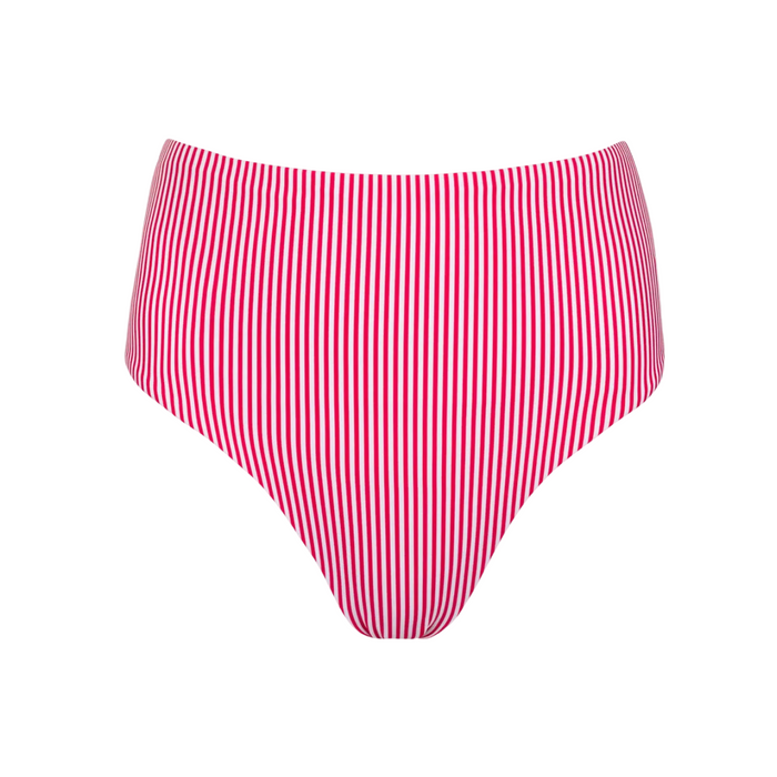 women's gondola stripe high waist bikini bottom