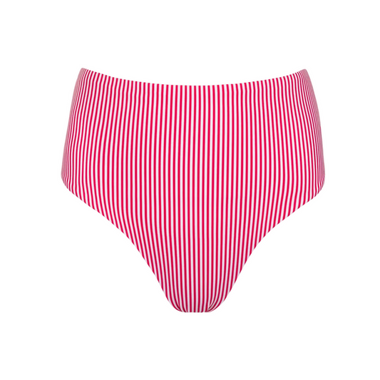 women's gondola stripe high waist bikini bottom