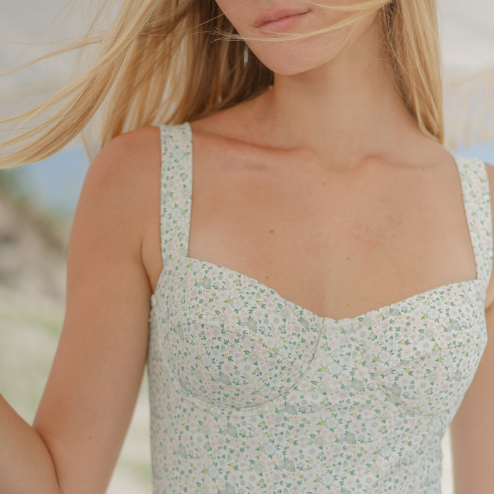 women's sea marsh floral one piece