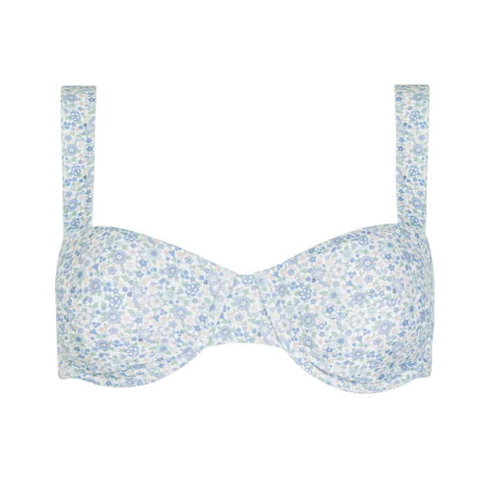 women's slate floral cup bikini top