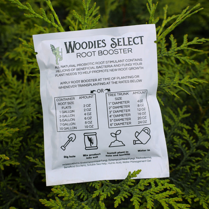 Woodie's select root booster all natural probiotic root stimulant contains millions of beneficial bacteria and fungi your plant needs to help promote new root growth