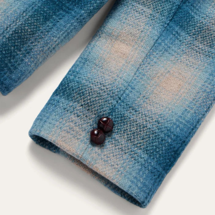 Wool Plaid Western Blazer in Blue by Stetson
