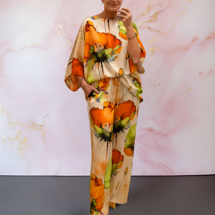 Ysella - Ensemble Satiné Deux Pièces pour Femmes au Style Audacieux et Raffiné