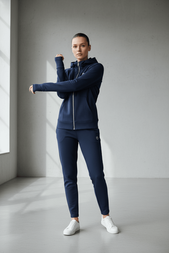 Zipzone Signature Navy Zip-Up Hoodie | Premium Unisex Comfort Wear - Zipzone International