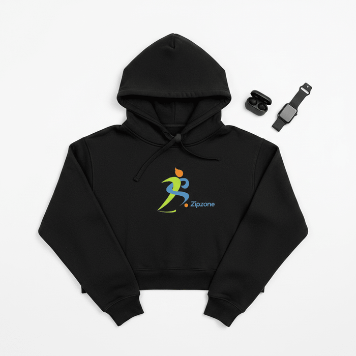 Zipzone Women's Cropped Hoodie | Premium Athletic Streetwear - Zipzone International