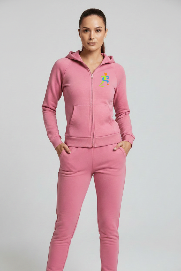 Zipzone Women's Slim Fit Zip-Up Tracksuit Set | Athletic Performance - Zipzone International