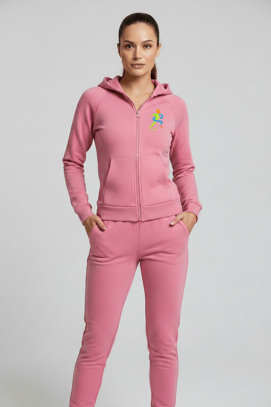 Zipzone Women's Slim Fit Zip-Up Tracksuit Set | Athletic Performance - Zipzone International